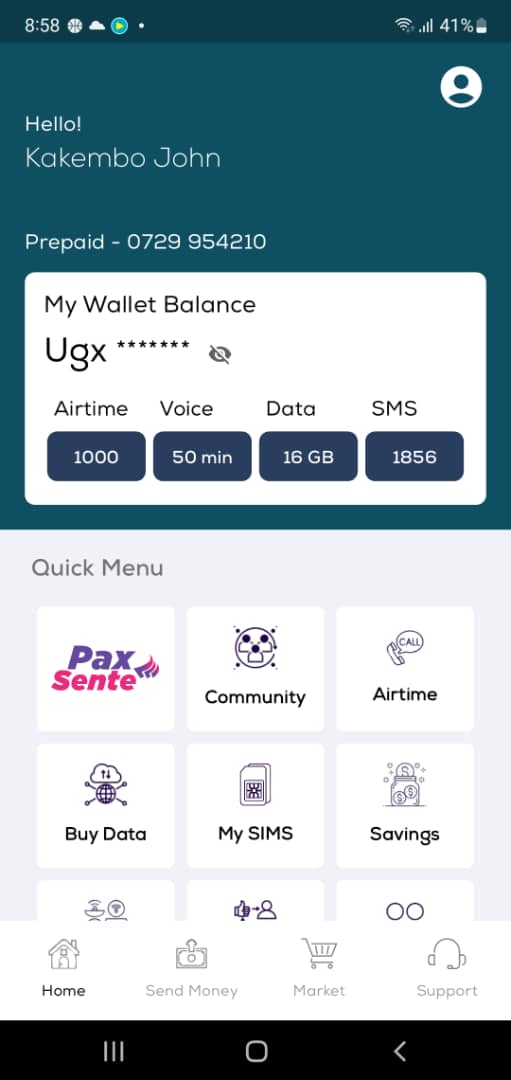 Paxtel App showcasing Agrosolutions